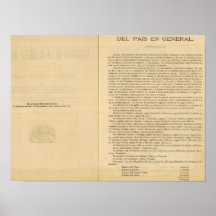Frontispício do atlas 1874 de México Pôsteres