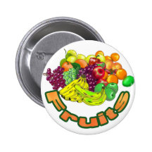 Frutas e mantimentos botons