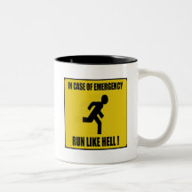 Funcione em caso de urgência muito caneca