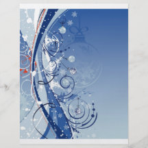 Fundo abstrato do Natal Panfletos Personalizados