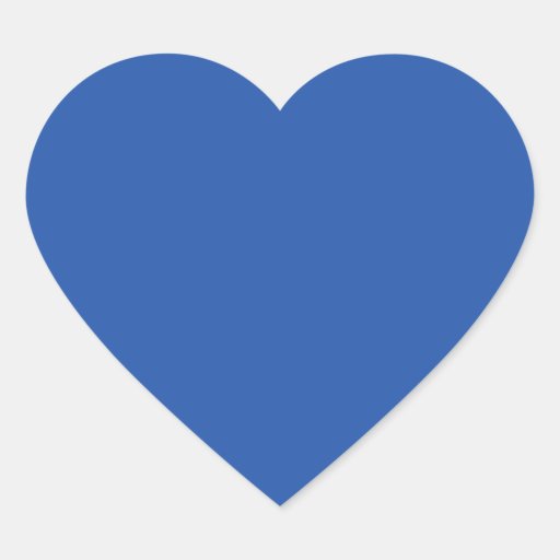 Fundo azul liso adesivo em forma de coraç u00e3o Zazzle Aparador De Madeira Branco ~ Fundo azul liso adesivo em forma de coraç u00e3o Zazzle