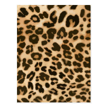 Fundo do impressão do leopardo cartões postais