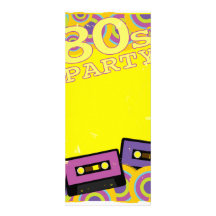 Fundo retro do partido convite