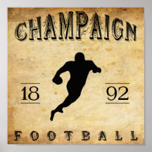 Futebol 1892 de Illinois do campo Impressão