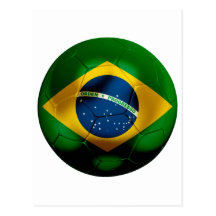 Futebol de Brasil Cartoes Postais