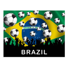 Futebol de Brasil Cartoes Postais