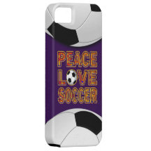Futebol do amor da paz capa iPhone 5 Case-Mate