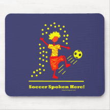 Futebol falado aqui mousepad