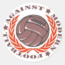 Futebol moderno de Agaisnt Adesivos Em Formato Redondos