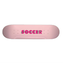 Futebol no rosa com bolas de futebol skate personalizado