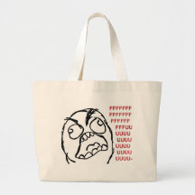 Fuuuu do fuuu da cara da raiva bolsa de lona