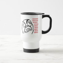 Fuuuu do fuuu da cara da raiva caneca