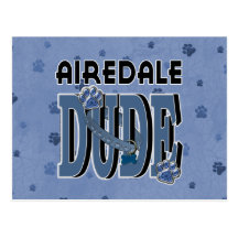 GAJO de Airedale Cartao Postal