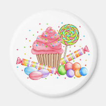 Galdérias do doce do pirulito dos doces do cupcake ima
