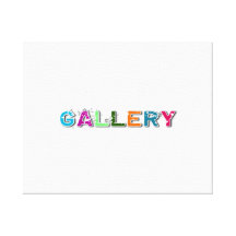 Galeria de arte impressão de canvas envolvidas