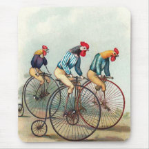 Galos da equitação mousepad