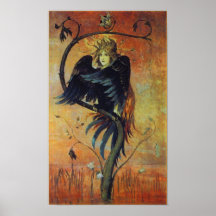 Gamayun: O impressão do poster da arte da fantasia