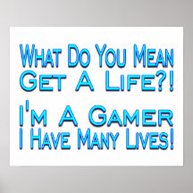 Gamer de muitas vidas posters