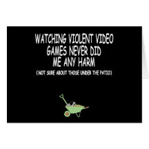 Gamer video violento cartao