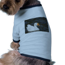 Ganso chinês branco roupa para pets