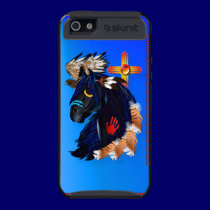 Garanhão preto do skinitcase da manhã capa skinit