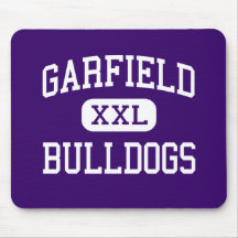 Garfield - buldogues - alto - Seattle Washington Mouse Pads