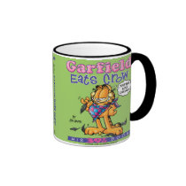 Garfield come a caneca do corvo canecas