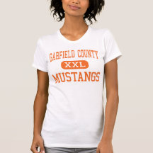 Garfield County - mustang - distrito - Jordão T-shirts