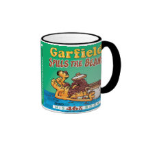 Garfield derrama a caneca dos feijões canecas