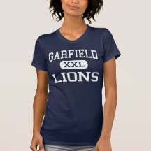 Garfield - leões - alto - San Diego Califórnia T-shirt
