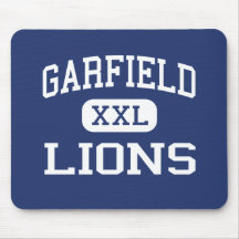 Garfield - leões - alto - San Diego Califórnia Mousepad