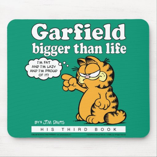 Garfield mais grande do que a vida Mousepad