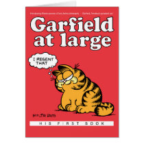 Garfield no grande cartão de nota cartões
