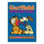 Garfield toma seu lambe o cartão de nota