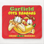 Garfield vai bananas Mousepad
