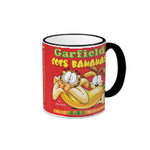 Garfield vai caneca das bananas canecas