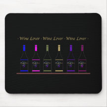 GARRAFA DO VINHO LOVER_6 MOUSEPAD