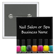 Garrafas coloridas do verniz para as unhas, salão  boton