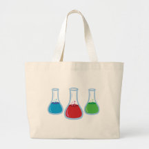 Garrafas da ciência bolsas de lona
