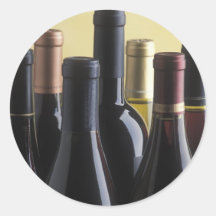 garrafas de vinho adesivo