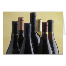 Garrafas de vinho cartões