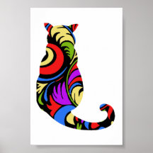 Gatinho colorido 1 posters
