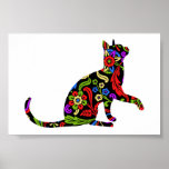 Gatinho colorido 2 pôsteres