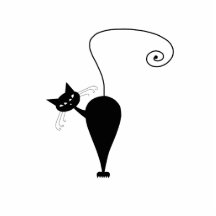 Gatinho irrisório preto 5 esculturafotos