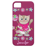 Gato bonito do gatinho com pirulito & nome capa iPhone 5