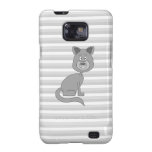Gato cinzento capa para galaxy s2