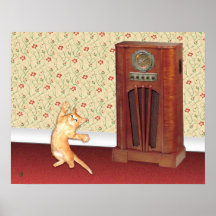 Gato da dança posters