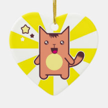 Gato de Kawaii Ornamento Para Arvores De Natal