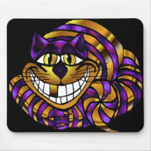 Gato dourado Mousepad de Cheshire
