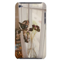 Gato e flores capa iPod barely there